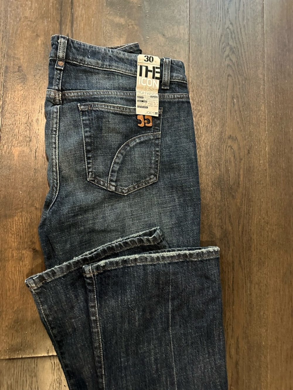 Joe's Jeans Straight Leg Jeans - Dark Blue Wash